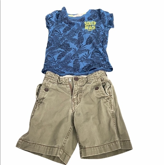 Gap and H&M little boys shorts and t-shirt lot - Picture 1 of 5